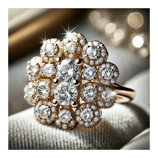 انگشتر کلاستر (Cluster Ring)؛ انتخابی درخشان و منحصربه‌فرد